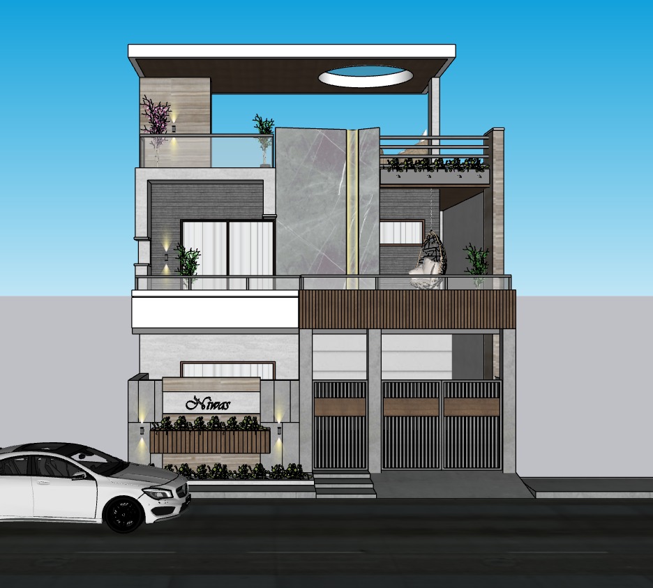 4BHK Contemporary Residence built by Buildwise in Rajendra Nagar, Indore